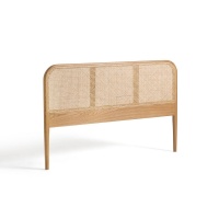 Изголовье Кровати из дуба и плетеного ротанга Madara 180 см бежевый LA REDOUTE INTERIEURS  фото, kupilegko.ru